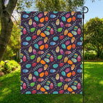 Colorful Easter Eggs Pattern Print Garden Flag