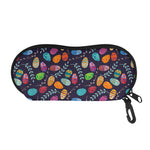 Colorful Easter Eggs Pattern Print Glasses Case