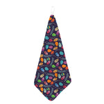 Colorful Easter Eggs Pattern Print Hand Towel