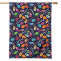 Colorful Easter Eggs Pattern Print House Flag