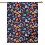Colorful Easter Eggs Pattern Print House Flag