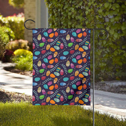 Colorful Easter Eggs Pattern Print House Flag