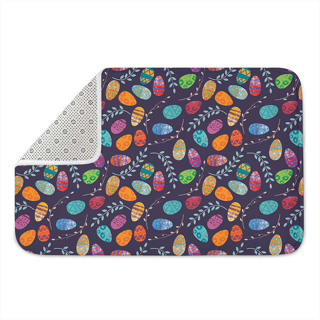 Colorful Easter Eggs Pattern Print Indoor Door Mat