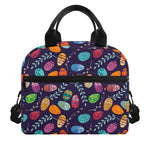 Colorful Easter Eggs Pattern Print Insulated Lunch Bag