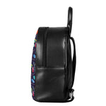 Colorful Easter Eggs Pattern Print Leather Backpack