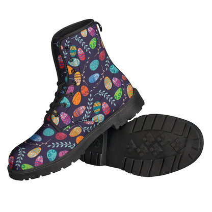 Colorful Easter Eggs Pattern Print Backpack