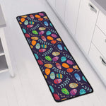 Colorful Easter Eggs Pattern Print Long Kitchen Mat