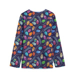 Colorful Easter Eggs Pattern Print Long Sleeve Short Coat