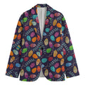 Colorful Easter Eggs Pattern Print Men's Blazer