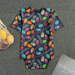 Colorful Easter Eggs Pattern Print Men's Bodysuit