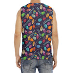 Colorful Easter Eggs Pattern Print Men's Fitness Tank Top