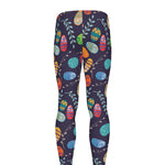 Colorful Easter Eggs Pattern Print Men's leggings