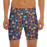Colorful Easter Eggs Pattern Print Men's Long Boxer Briefs
