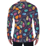 Colorful Easter Eggs Pattern Print Men's Long Sleeve T-Shirt