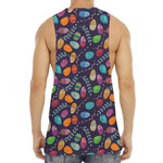 Colorful Easter Eggs Pattern Print Men's Muscle Tank Top