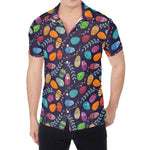 Colorful Easter Eggs Pattern Print Men's Shirt