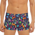 Colorful Easter Eggs Pattern Print Men's Short Boxer Briefs