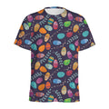 Colorful Easter Eggs Pattern Print Men's Athletic T-Shirt