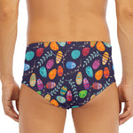 Colorful Easter Eggs Pattern Print Men's Triangle Swim Briefs