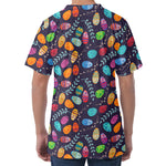 Colorful Easter Eggs Pattern Print Men's Velvet T-Shirt