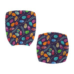 Colorful Easter Eggs Pattern Print Office Chair Cover