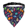 Colorful Easter Eggs Pattern Print Over The Collar Dog Bandana