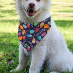 Colorful Easter Eggs Pattern Print Over The Collar Dog Bandana