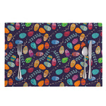 Colorful Easter Eggs Pattern Print Placemat