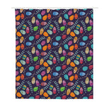 Colorful Easter Eggs Pattern Print Polyester Shower Curtain
