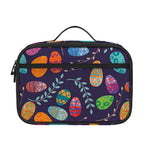 Colorful Easter Eggs Pattern Print Portable Lunch Bag