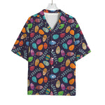Colorful Easter Eggs Pattern Print Rayon Hawaiian Shirt