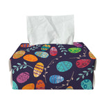 Colorful Easter Eggs Pattern Print Rectangle Tissue Box Cover