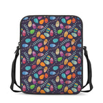 Colorful Easter Eggs Pattern Print Rectangular Crossbody Bag