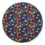 Colorful Easter Eggs Pattern Print Round Blanket