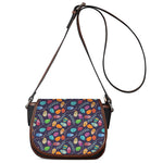 Colorful Easter Eggs Pattern Print Saddle Bag