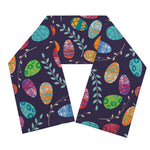 Colorful Easter Eggs Pattern Print Scarf