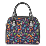 Colorful Easter Eggs Pattern Print Shoulder Handbag