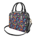 Colorful Easter Eggs Pattern Print Shoulder Handbag