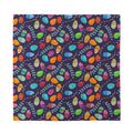 Colorful Easter Eggs Pattern Print Silk Bandana