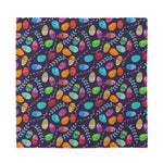 Colorful Easter Eggs Pattern Print Silk Bandana