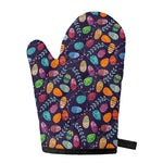 Colorful Easter Eggs Pattern Print Single Oven Mitt