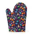 Colorful Easter Eggs Pattern Print Single Oven Mitt