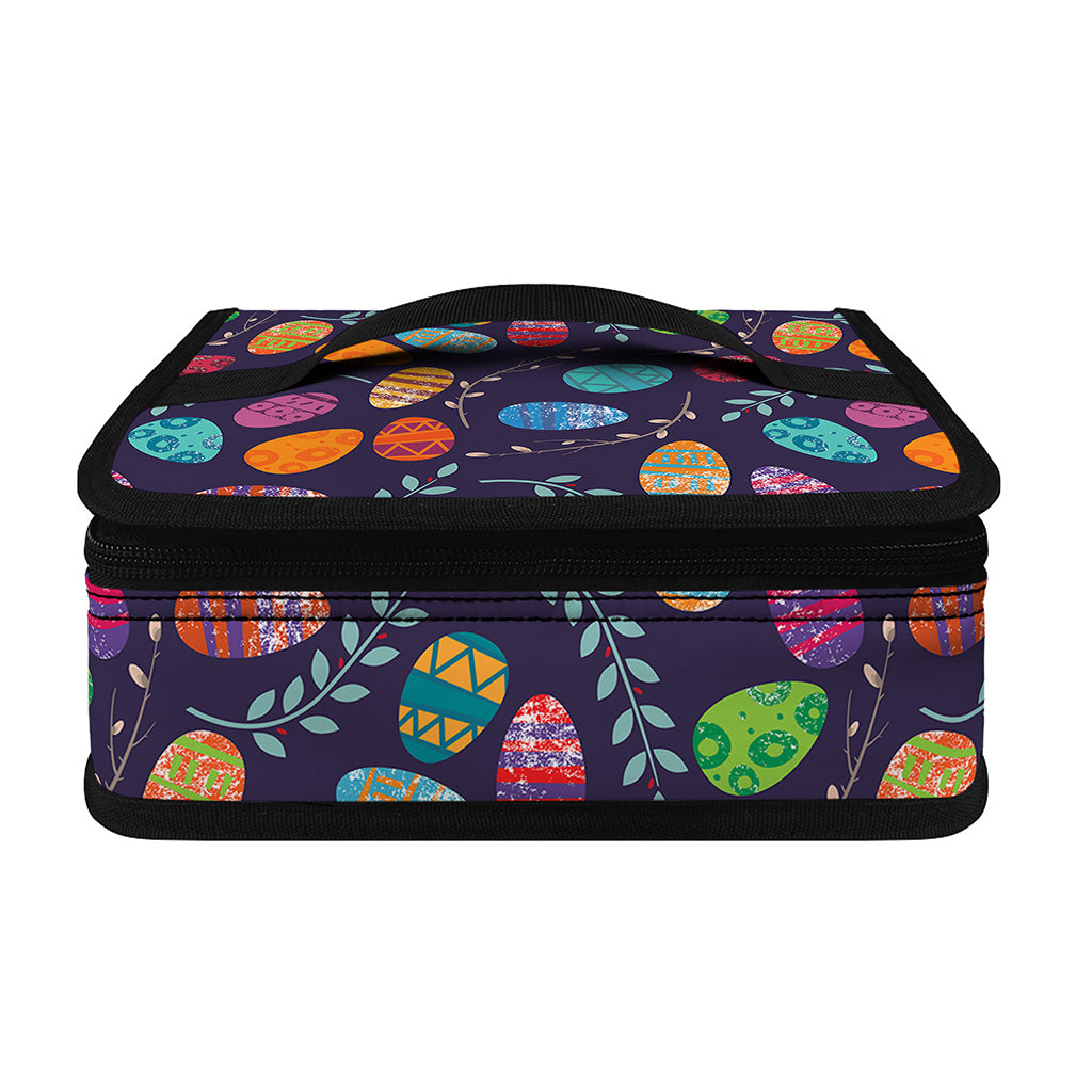 Colorful Easter Eggs Pattern Print Small Lunch Bag