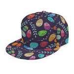 Colorful Easter Eggs Pattern Print Snapback Cap