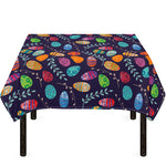 Colorful Easter Eggs Pattern Print Tablecloth