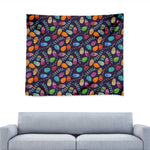 Colorful Easter Eggs Pattern Print Tapestry