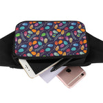 Colorful Easter Eggs Pattern Print Waist Bag
