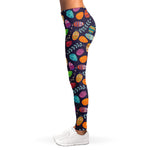 Colorful Easter Eggs Pattern Print Women's Leggings