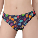 Colorful Easter Eggs Pattern Print Women's Panties
