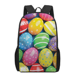 Colorful Easter Eggs Print 17 Inch Backpack